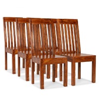 Dining Chairs 6 pcs Solid Wood Modern