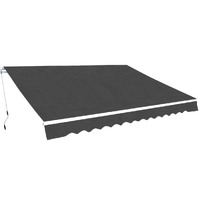  Folding Awning Manual Operated 500 cm Anthracite