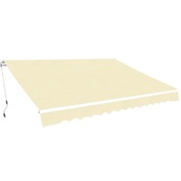  Folding Awning Manual Operated 400 cm Cream