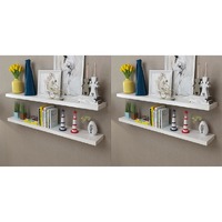 Wall Shelves 4 pcs White 120 cm