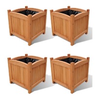  Raised Beds 4 pcs 30x30x30 cm