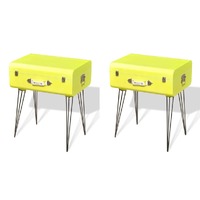  Bedside Cabinets 2 pcs 49.5x36x60 cm Yellow