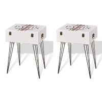  Bedside Cabinets 2 pcs 40x30x57 cm White