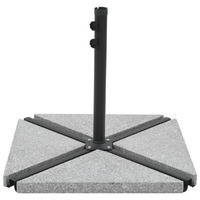  Umbrella Weight Plates 4 pcs Grey Granite Triangular 60 kg
