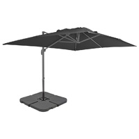  Garden Parasol with Portable Base Anthracite