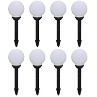  Outdoor Pathway Lamps 8 pcs LED 15 cm with Ground Spike