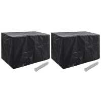  Garden Furniture Covers 2 pcs 8 Eyelets 140x70x90 cm