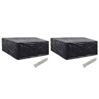  Garden Furniture Covers 2 pcs 10 Eyelets 260x260x90 cm