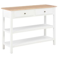  Sideboard White 110x35x80 cm MDF