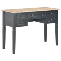  Writing Desk Black 109.5x45x77.5 cm Wood