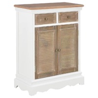  Sideboard White 60x30x80 cm Solid Wood