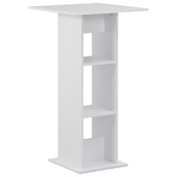  Bar Table White 60x60x110 cm