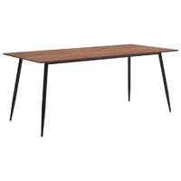  Dining Table Brown 200x100x75 cm MDF
