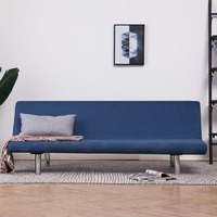 Sofa Bed Blue Polyester