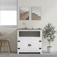  TV Cabinet Mexican Pine Corona Range White 80x43x78 cm