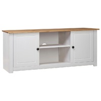  TV Cabinet White 120x40x50 cm Solid Pine Wood Panama Range