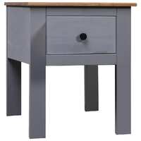  Bedside Cabinet Grey 46x40x57 cm Pine Panama Range