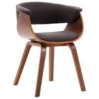  Dining Chair Grey Bent Wood and Fabric