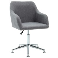  Swivel Dining Chair Light Grey Fabric