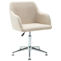  Swivel Dining Chair Cream Fabric
