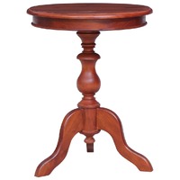  Side Table Brown 50x50x65 cm Solid Mahogany Wood
