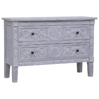  Sideboard with 2 Drawers 90x30x60 cm Solid Mahogany Wood