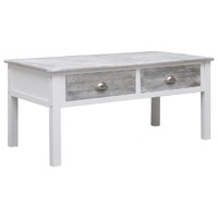  Coffee Table Grey 100x50x45 cm Wood