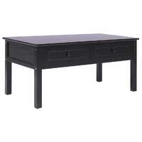  Coffee Table Black 100x50x45 cm Wood