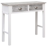  Console Table Grey 90x30x77 cm Wood
