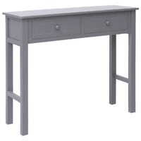  Console Table Grey 90x30x77 cm Wood