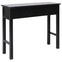  Console Table Black 90x30x77 cm Wood