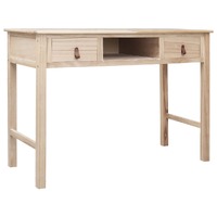  Writing Desk Natural 110x45x76 cm Wood