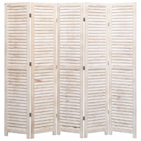  5-Panel Room Divider 175x165 cm Wood