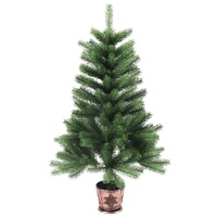  Artificial Christmas Tree Lifelike Needles 65 cm Green