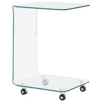  Coffee Table 45x40x63 cm Tempered Glass