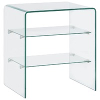  Coffee Table 50x40x56 cm Tempered Glass