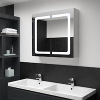  LED Bathroom Mirror Cabinet 80x12.2x68 cm
