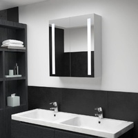  LED Bathroom Mirror Cabinet 60x14x62 cm