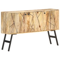  Sideboard 118x30x75 cm Solid Mango Wood