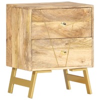  Bedside Cabinet 40x30x50 cm Solid Mango Wood