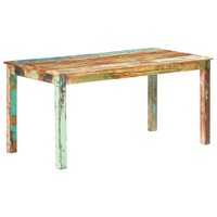  Dining Table Solid Reclaimed Wood 160x80x76 cm