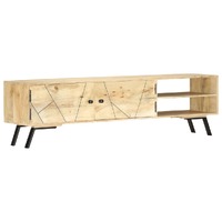  TV Cabinet 140x30x40 cm Solid Mango Wood