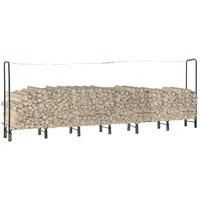  Firewood Rack Anthracite 360x35x120 cm Steel