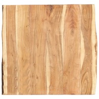  Table Top Solid Acacia Wood 58x(50-60)x3.8 cm