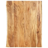  Table Top Solid Acacia Wood 80x(50-60)x2.5 cm