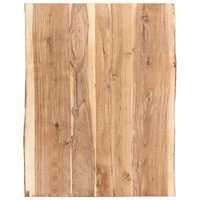  Table Top Solid Acacia Wood 80x(50-60)x3.8 cm
