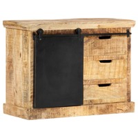  Sideboard 80x30x60 cm Solid Mango Wood