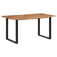  Dining Table 154x80x76 cm Solid Acacia Wood
