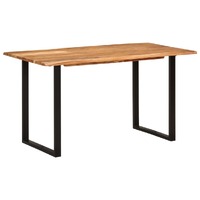  Dining Table 140x70x76 cm Solid Acacia Wood