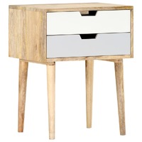  Bedside Cabinet 47x35x59 cm Solid Wood Mango